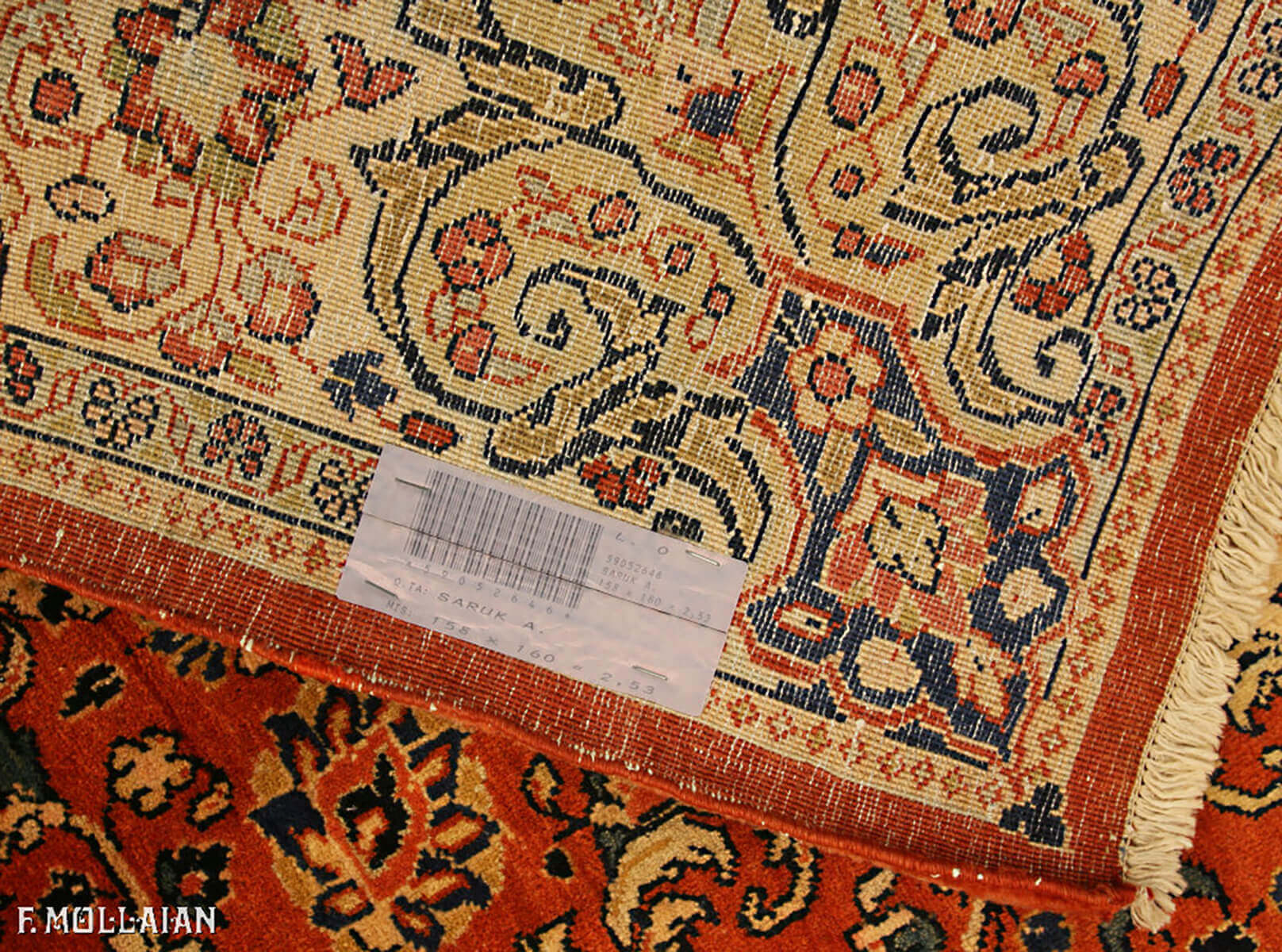 Antique Persian Saruk Squar Rug n°:59052646
